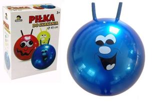 Opakowanie Piłka do skakania 45cm z rogami Uśmiech mix