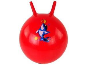 Opakowanie Piłka do skakania z foką czerwona 45cm