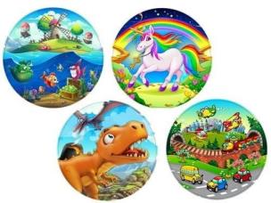 Opakowanie Piłka gumowa bajkowa MIX