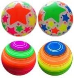 Opakowanie Piłka gumowa fluorescencyjna MIX