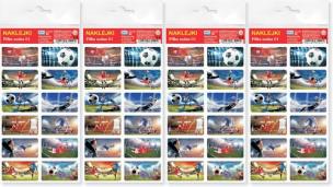 Opakowanie Piłka nożna 01 Naklejki 4 sztuki zgrzewka