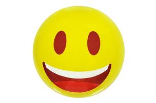 Opakowanie Piłka PVC 230MM - Buźka żólta