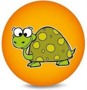 Opakowanie Piłka PVC 230MM - Żółw