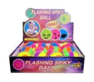 Opakowanie Piłka z kolcami na sznurku świecąca MIX