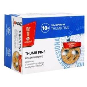 Pinezki srebrne 50szt MemoBe. Wydawca: MemoBe. Multiszop.pl Opakowanie Pinezki srebrne 50szt MemoBe