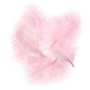 Opakowanie Pióra indycze różowe 15 cm 5 szt.
