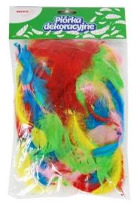 Opakowanie Pióra kolorowe 5-12cm 7g