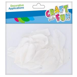 Opakowanie Piórka dekoracyjne białe 5-8cm 3g