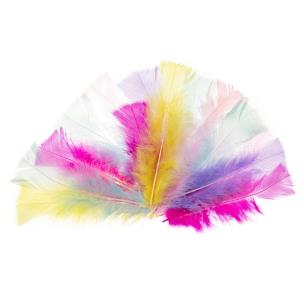 Opakowanie Piórka indycze ścięte pastelowe 10-15cm