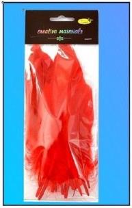 Opakowanie Piórka twarde czerwone 10szt