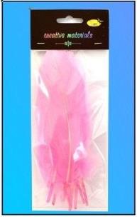 Opakowanie Piórka twarde jasnoróżowe 10szt