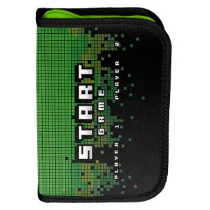 Piórnik 1-komorowy z wyposażeniem Gaming PP23CR-P001. Wydawca: Paso. Multiszop.pl Opakowanie Piórnik 1-komorowy z wyposażeniem Gaming PP23CR-P001