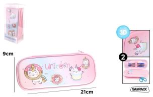 Opakowanie Piórnik 2 - komorowy 21x10cm Unicorn