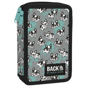 Piórnik 2-komorowy z wyposażeniem BACKUP 5 model DW08 buldożki. Wydawca: Derform. Multiszop.pl Opakowanie Piórnik 2-komorowy z wyposażeniem BACKUP 5 model DW08 buldożki