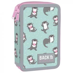 Opakowanie Piórnik 2-komorowy z wyposażeniem Backup zakochane wydry PB6DW12