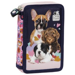 Opakowanie Piórnik 2-komorowy z wyposażeniem Cleo i Frank 40 (Pies)