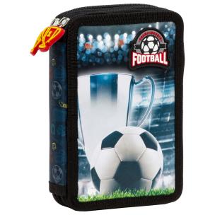 Piórnik 2-komorowy z wyposażeniem Piłka 18. Wydawca: Derform. Multiszop.pl Opakowanie Piórnik 2-komorowy z wyposażeniem Piłka 18