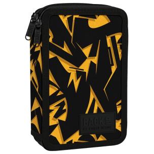 Opakowanie Piórnik 2-komorowy z wyposażeniem Żółte wzory Action Backup PB6DW42