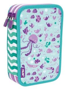 Opakowanie Piórnik 2poz. z wyprawką Sea MILAN