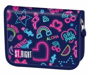 Opakowanie Piórnik dwuklapkowy bez wyp. Stright Neon