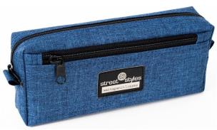 Opakowanie Piórnik etui z 2 zamkami błyskawicznymi Denim 2