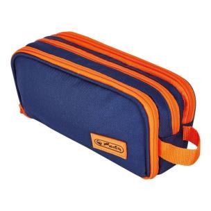 Opakowanie Piórnik kosmetyczka potrójny blue/orange