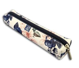 Opakowanie Piórnik mini prostokąt niebieskie róże