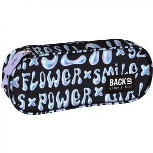 Opakowanie Piórnik owalny Backup napisy PB6A08