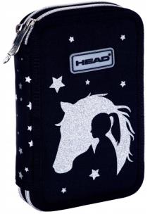 Opakowanie Piórnik podwójny bez wyp. AC2 Head Glitter ASTRA