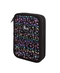 Opakowanie Piórnik podwójny bez wyposażenia Hash holo effect neon kitty
