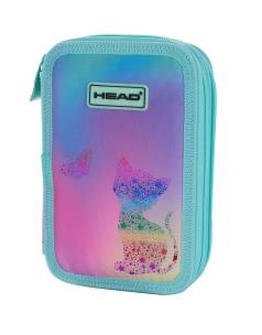 Opakowanie Piórnik podwójny bez wyposażenia head kitty ombre