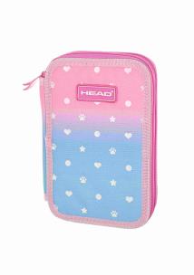 Opakowanie Piórnik podwójny bez wyposażenia Head silver ombre effect pastel love