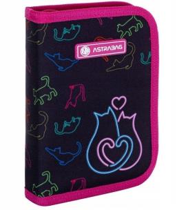 Opakowanie Piórnik pojedynczy 2 klapki bez wyp. Rainbow ASTRA