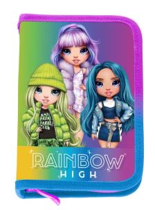 Opakowanie Piórnik pojedynczy Rainbow High Silver Style