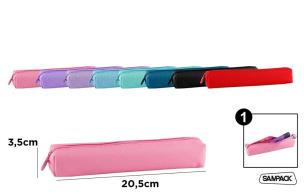 Opakowanie Piórnik prostokątny 20,5x3,5cm MIX