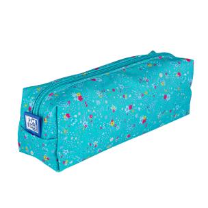 Opakowanie Piórnik saszetka duża Floral turkusowy OXFORD