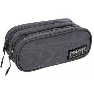 Opakowanie Piórnik saszetka podwójna Coolpack Clever ARMY GREY