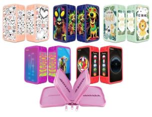 Opakowanie Piórnik szkolny bez wyposażenia 3 komory MIX