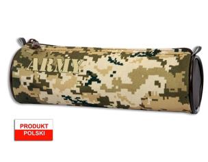 Opakowanie Piórnik szkolny WAR-1213 tuba moro brązowa kratka