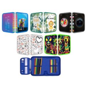 Opakowanie Piórnik szkolny z wyposażeniem 1 komora MIX