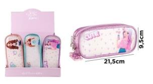 Opakowanie Piórnik transparentny 21,5x9,5cm Cute