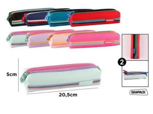 Opakowanie Piórnik tuba 2 - komory 20,5x5cm MIX