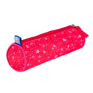 Piórnik tuba Floral ciemnoróżowy OXFORD. Wydawca: Oxford. Multiszop.pl Opakowanie Piórnik tuba Floral ciemnoróżowy OXFORD