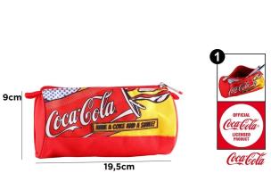 Opakowanie Piórnik tuba okrągły 19,5x9cm Coca-Cola
