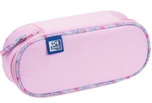 Piórnik z klapką Flowers różowy OXFORD. Wydawca: Oxford. Multiszop.pl Opakowanie Piórnik z klapką Flowers różowy OXFORD