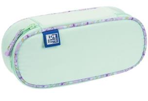 Piórnik z klapką Flowers zielony OXFORD. Wydawca: Oxford. Multiszop.pl Opakowanie Piórnik z klapką Flowers zielony OXFORD