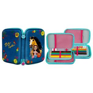 Piórnik z Wyposażeniem 3D Spirit Mustang Film. Wydawca: Cass Film. Multiszop.pl Opakowanie Piórnik z Wyposażeniem 3D Spirit Mustang Film