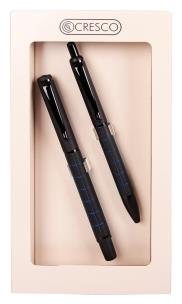 Opakowanie Pióro + długopis Dorian w etui GB niebieski