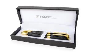 Opakowanie Pióro kulkowe + długopis Alfa czarny