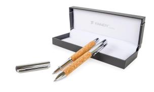 Opakowanie Pióro kulkowe + długopis Cortex srebrny